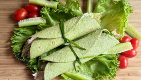 Green Goddess Chicken and Cucumber Wraps