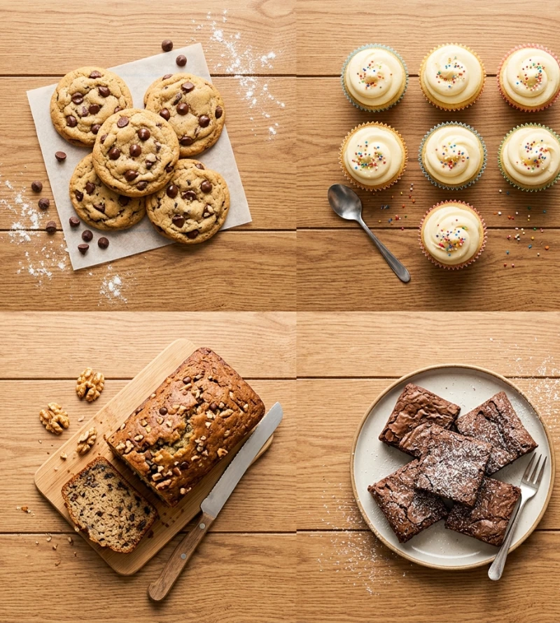 easy baking recipes collection cookies cupcakes brownies banana bread