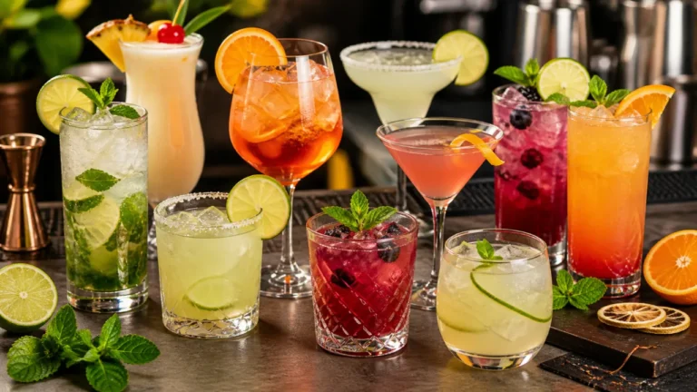 easy cocktail and drink recipes for beginners at home